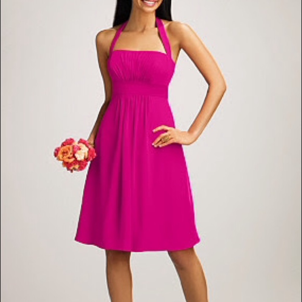 ALFRED ANGELO halter pink dress